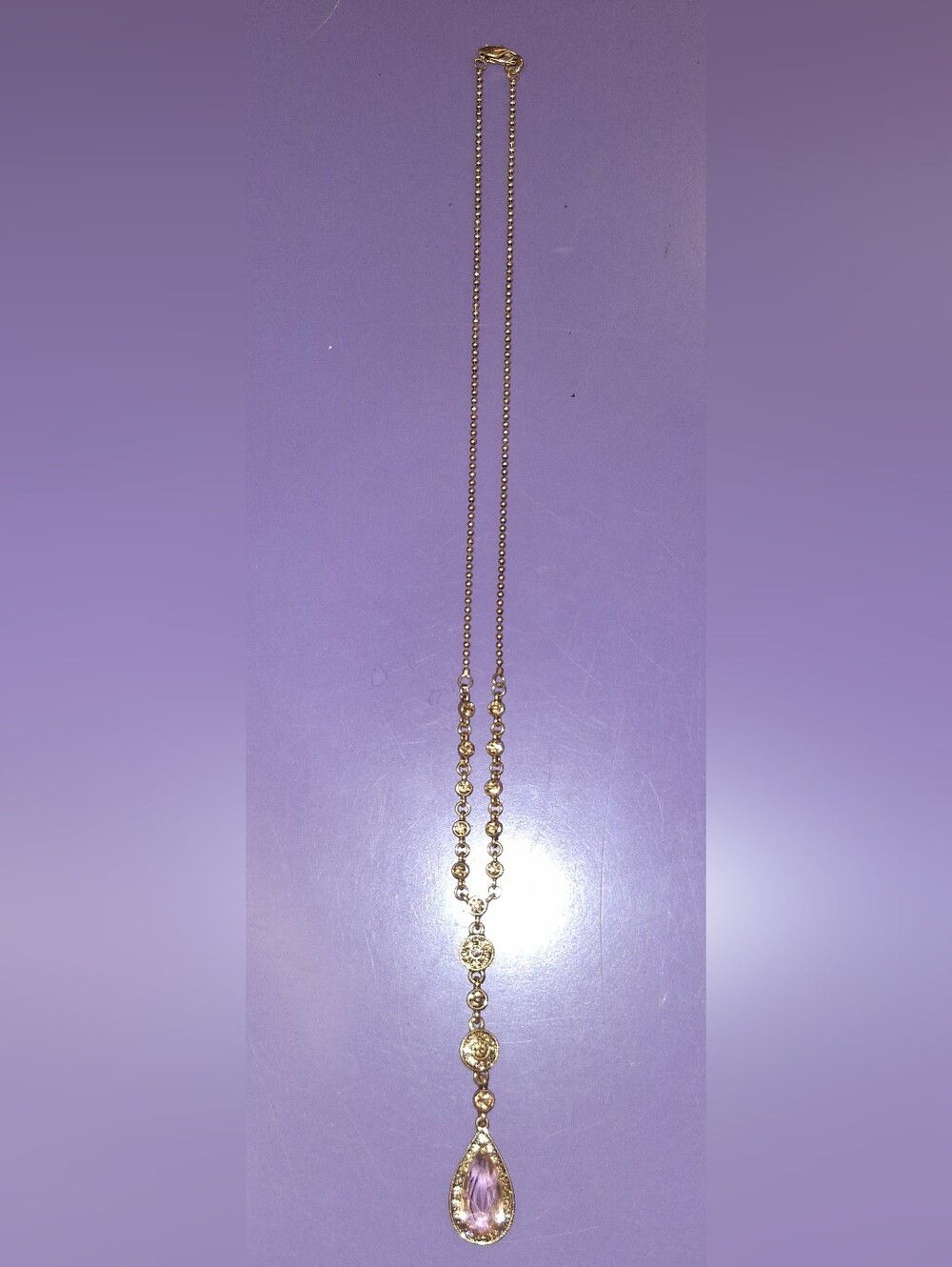 Monet Goldtone Drop Necklace